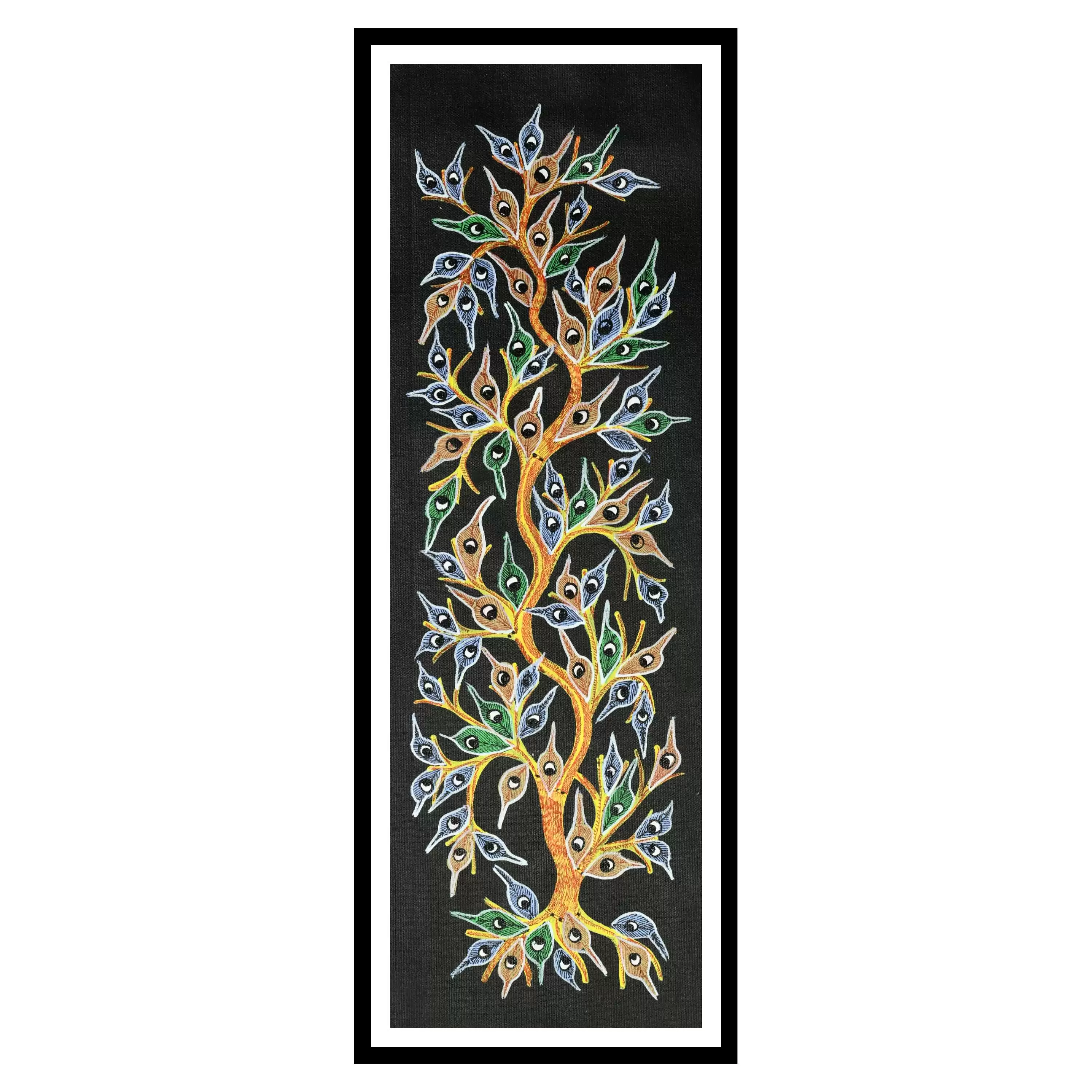 Tree Gond Art Painting for Home Wall Art Decor
